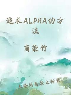 追求ALPHA的方法