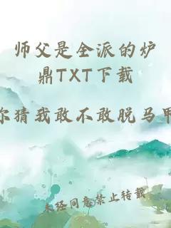 师父是全派的炉鼎TXT下载