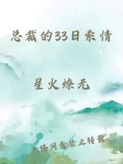 总裁的33日索情