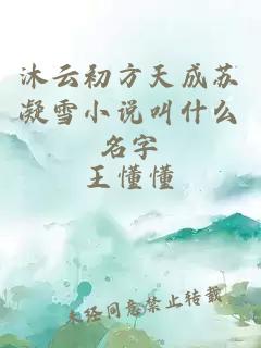 沐云初方天成苏凝雪小说叫什么名字