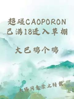 超碰CAOPORON已满18进入草棚