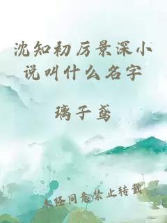 沈知初厉景深小说叫什么名字