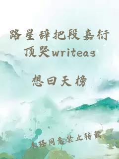 路星辞把段嘉衍顶哭writeas