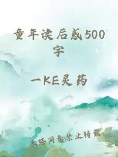 童年读后感500字