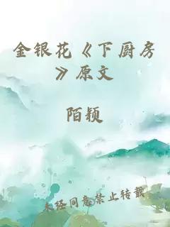 金银花《下厨房》原文