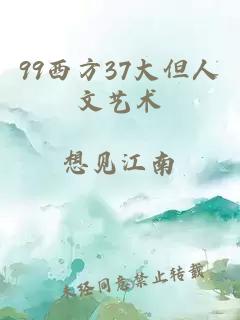 99西方37大但人文艺术