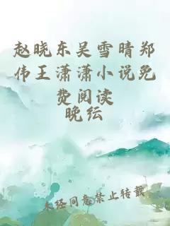 赵晓东吴雪晴郑伟王潇潇小说免费阅读