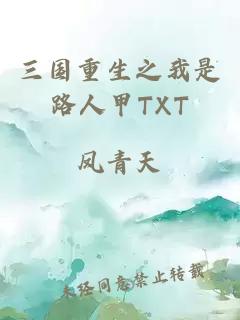 三国重生之我是路人甲TXT