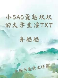 小SAO货赵欢欢的大学生活TXT