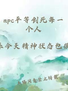 npc平等创死每一个人